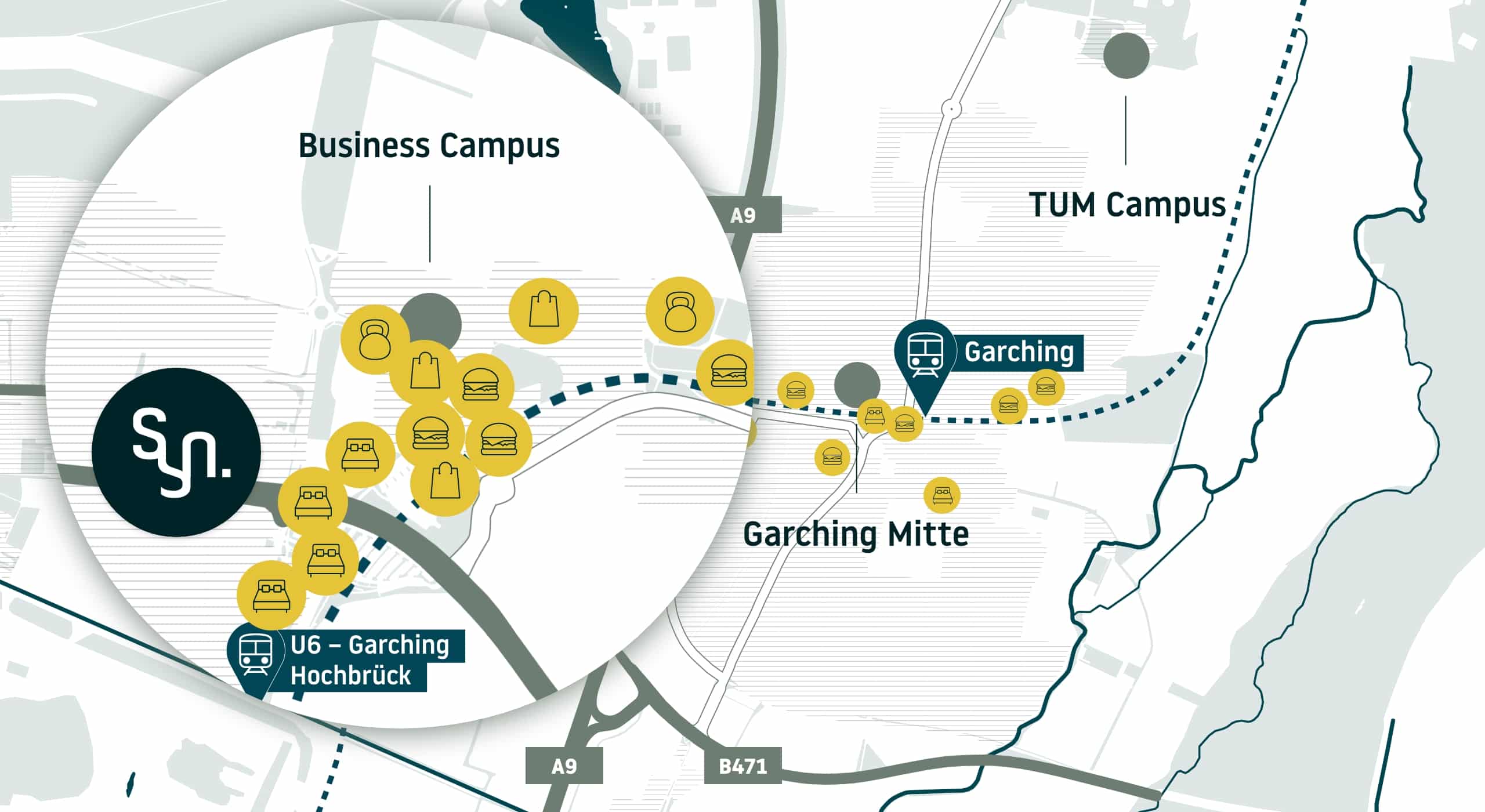 Lageplan Business-Campus Garching | Syn-Garching