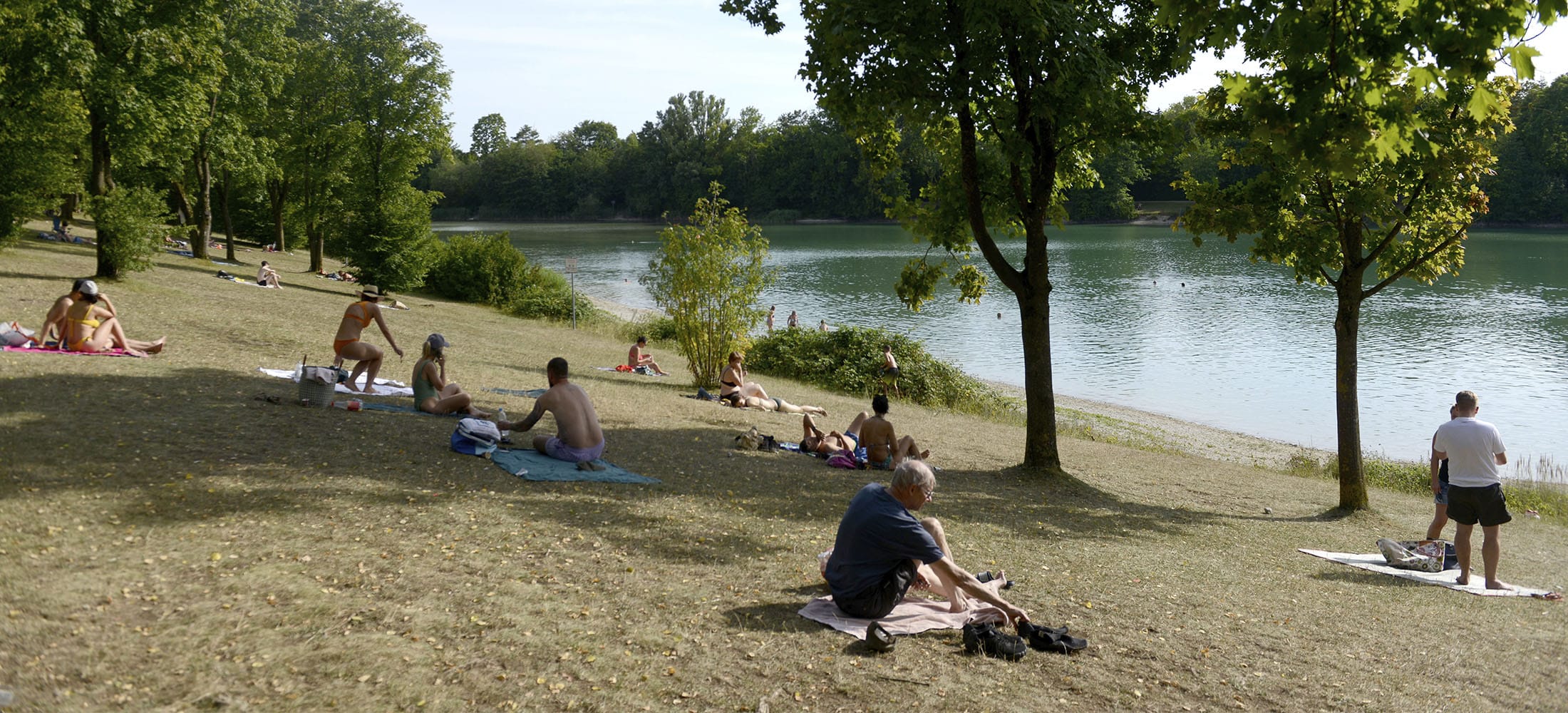 Badesee im Sommer